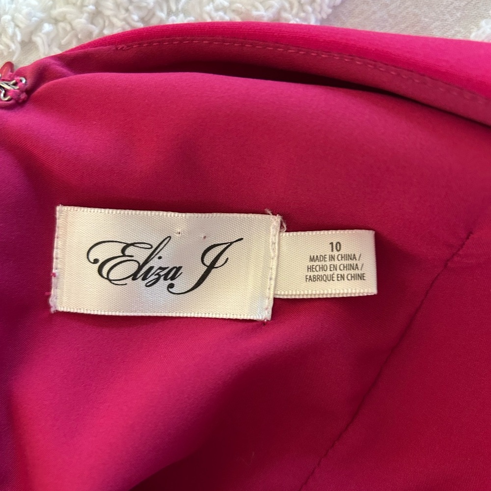 Eliza J Fuchsia Maxi Dress with Bow Accent - Picture 4 of 4